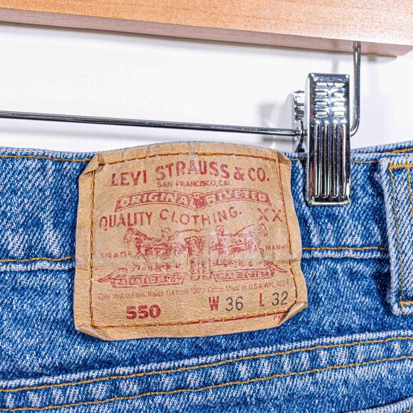 Levis 550 Jeans Made in USA 36 x 32 VTG 90s Streetwear Grunge Skate - Picture 7 of 10